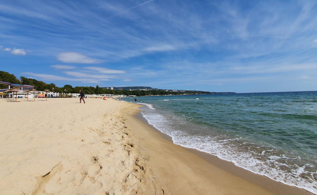 Photo of Varna beach with white sand surface