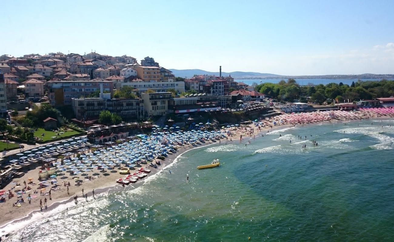 Photo of Sozopol beach with bright fine sand surface