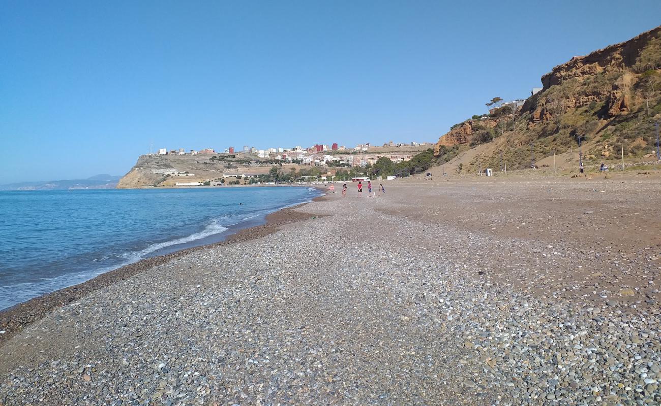 Photo of La Plage B'hira with bright sand & rocks surface