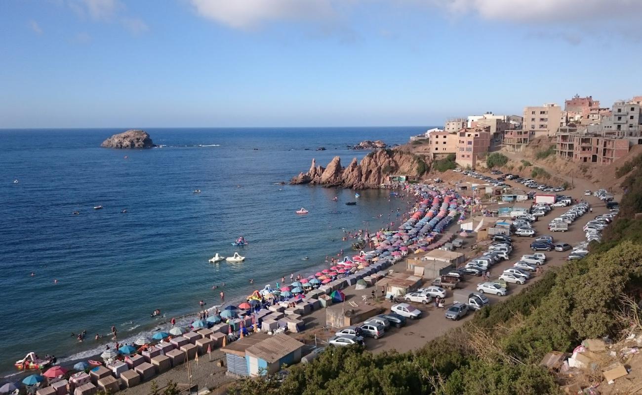 Photo of Plage Bleu with light fine pebble surface