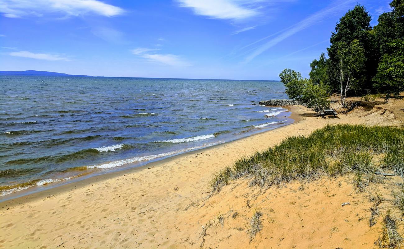 Photo of Pointe Des Chenes Beach with bright sand surface