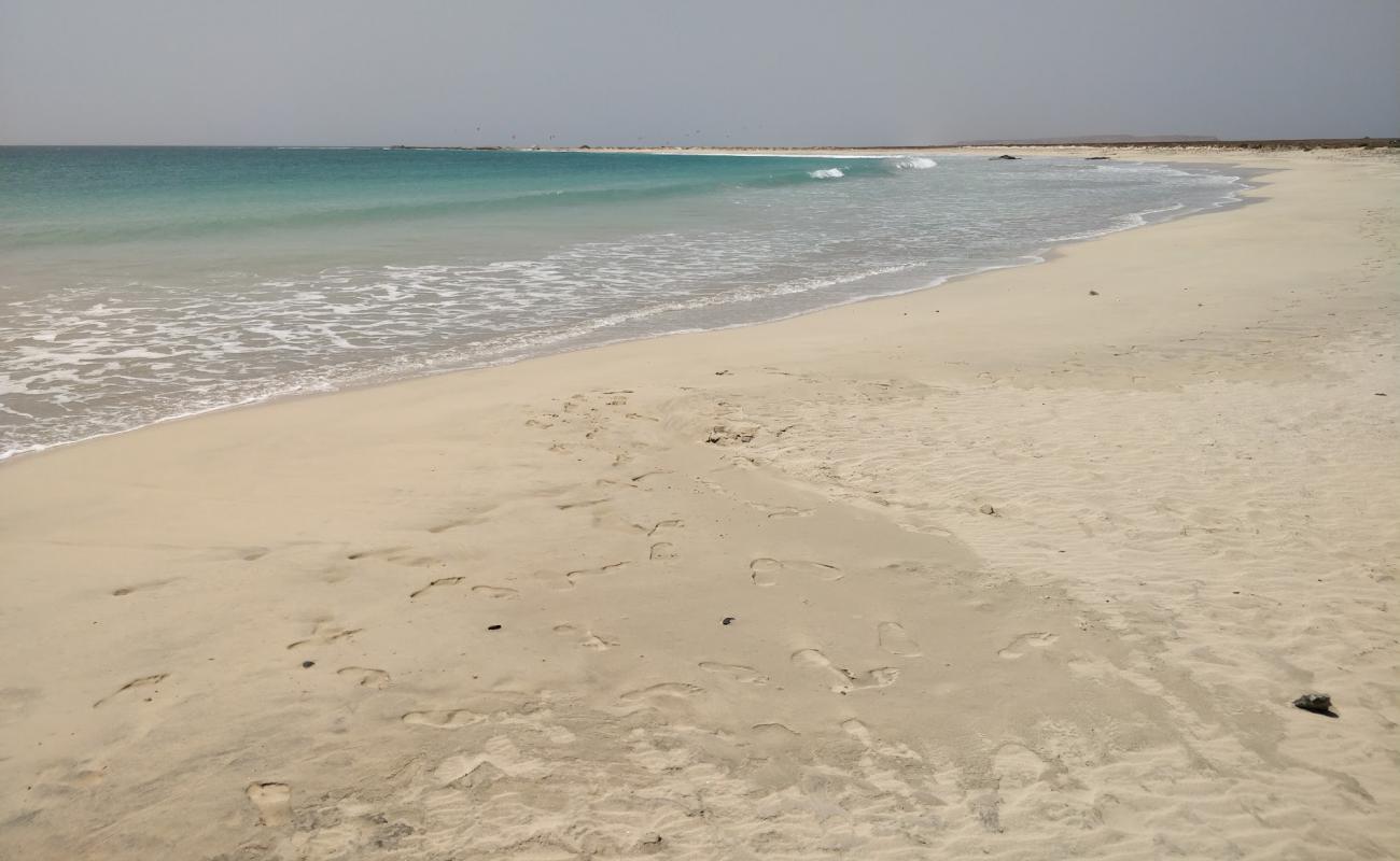 Photo of Praia de Abrabas with bright fine sand surface