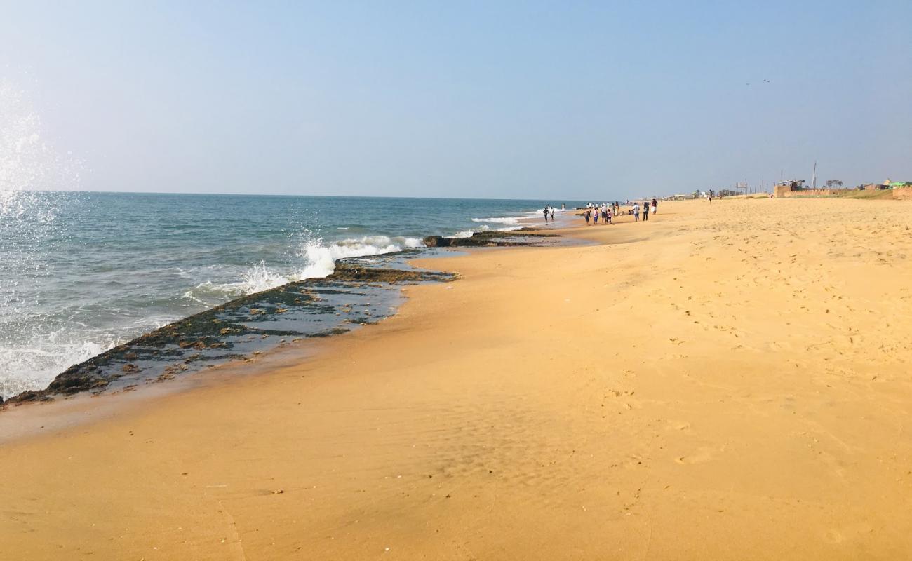 Photo of Chilaw Beach Park with bright sand & rocks surface