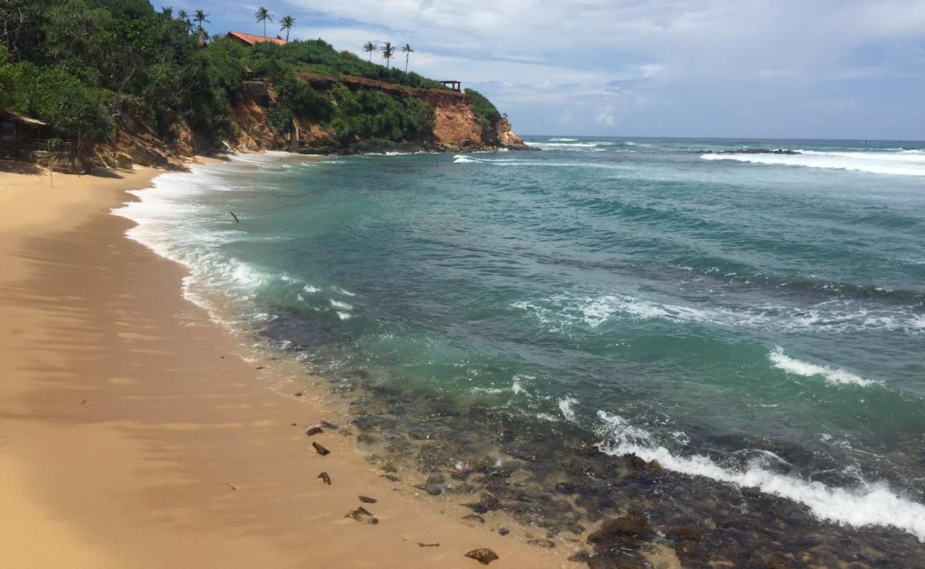 Photo of Abimanagama Beach with bright sand & rocks surface