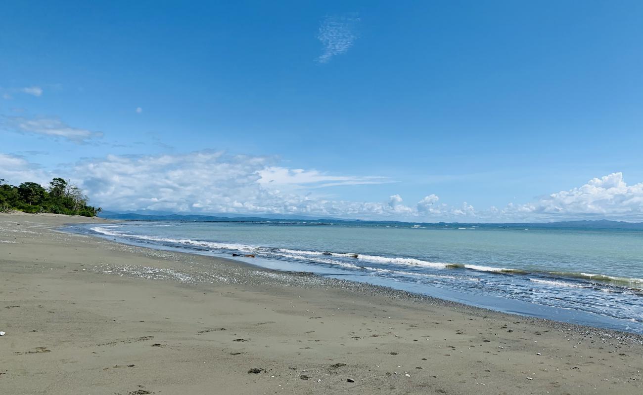 Photo of Playa Tamales with brown sand surface