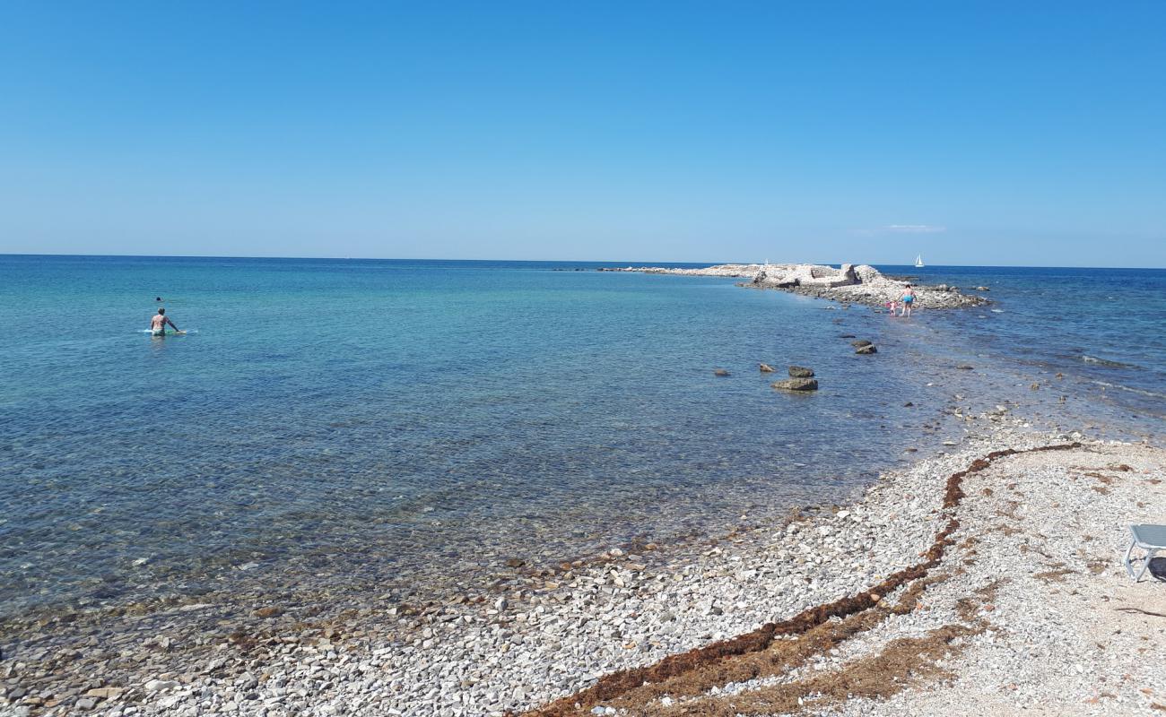 Photo of Polynesia beach with rocks cover surface