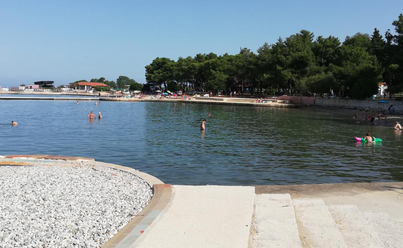 Photo of Vela Draga beach with concrete cover surface