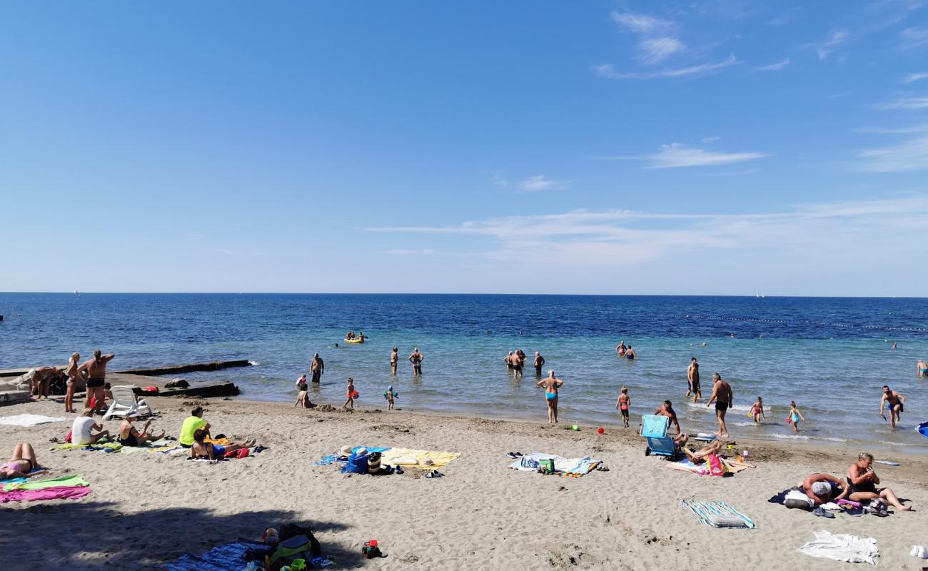 Photo of Umag Sandy beach with concrete cover surface