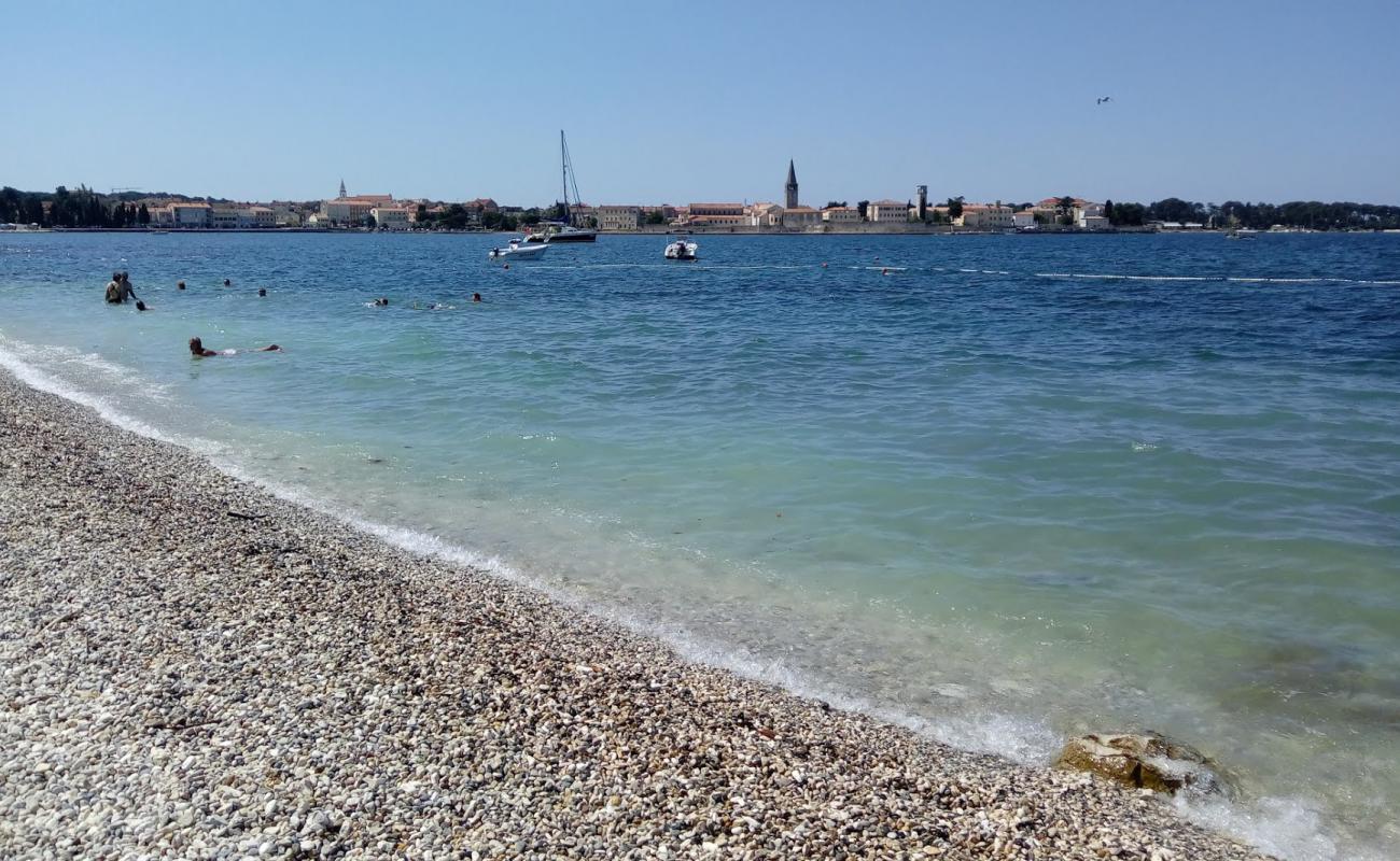 Photo of Parentino beach with light fine pebble surface