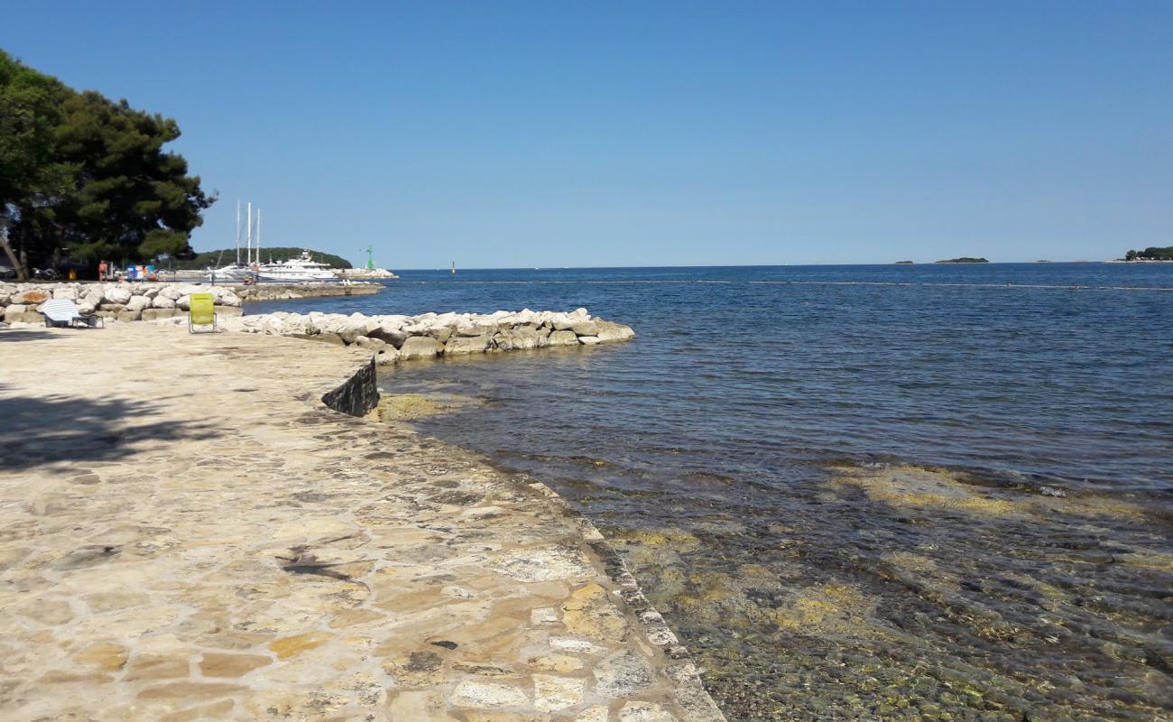 Photo of Puntica beach with concrete cover surface