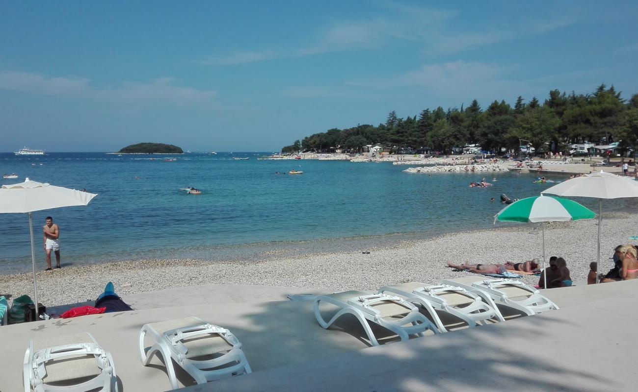 Photo of Valkanela beach with light fine pebble surface