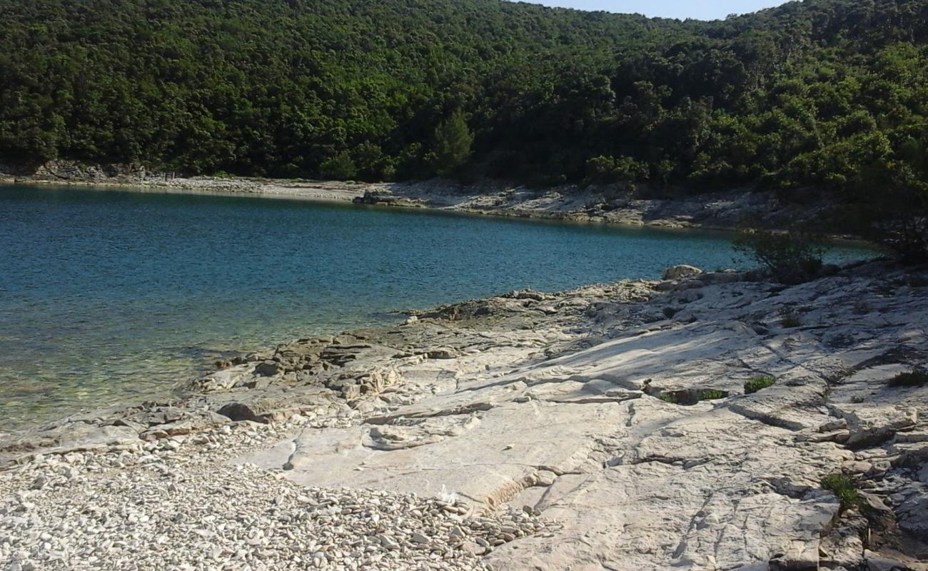 Photo of Loverica beach with rocks cover surface