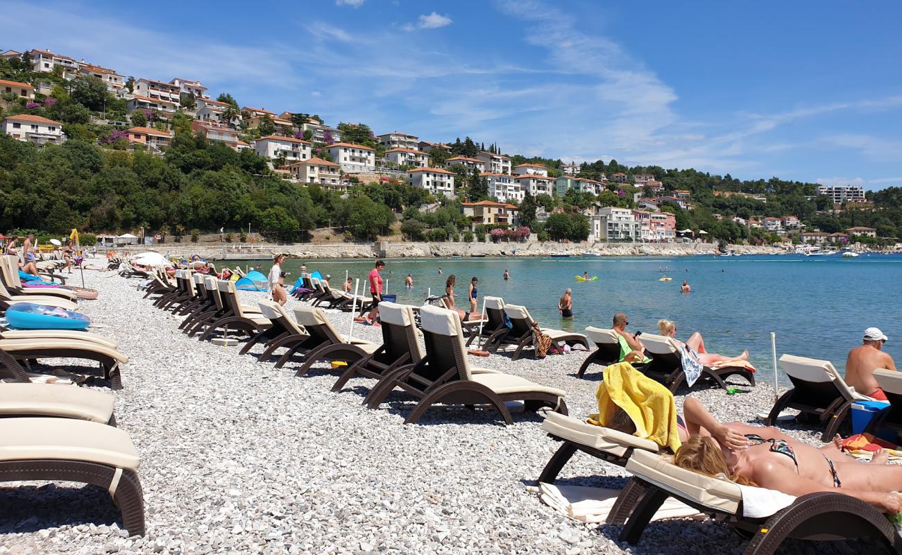 Photo of Maslinica beach with light pebble surface