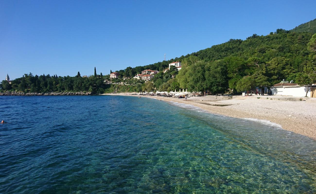 Photo of Medveja beach with light pebble surface