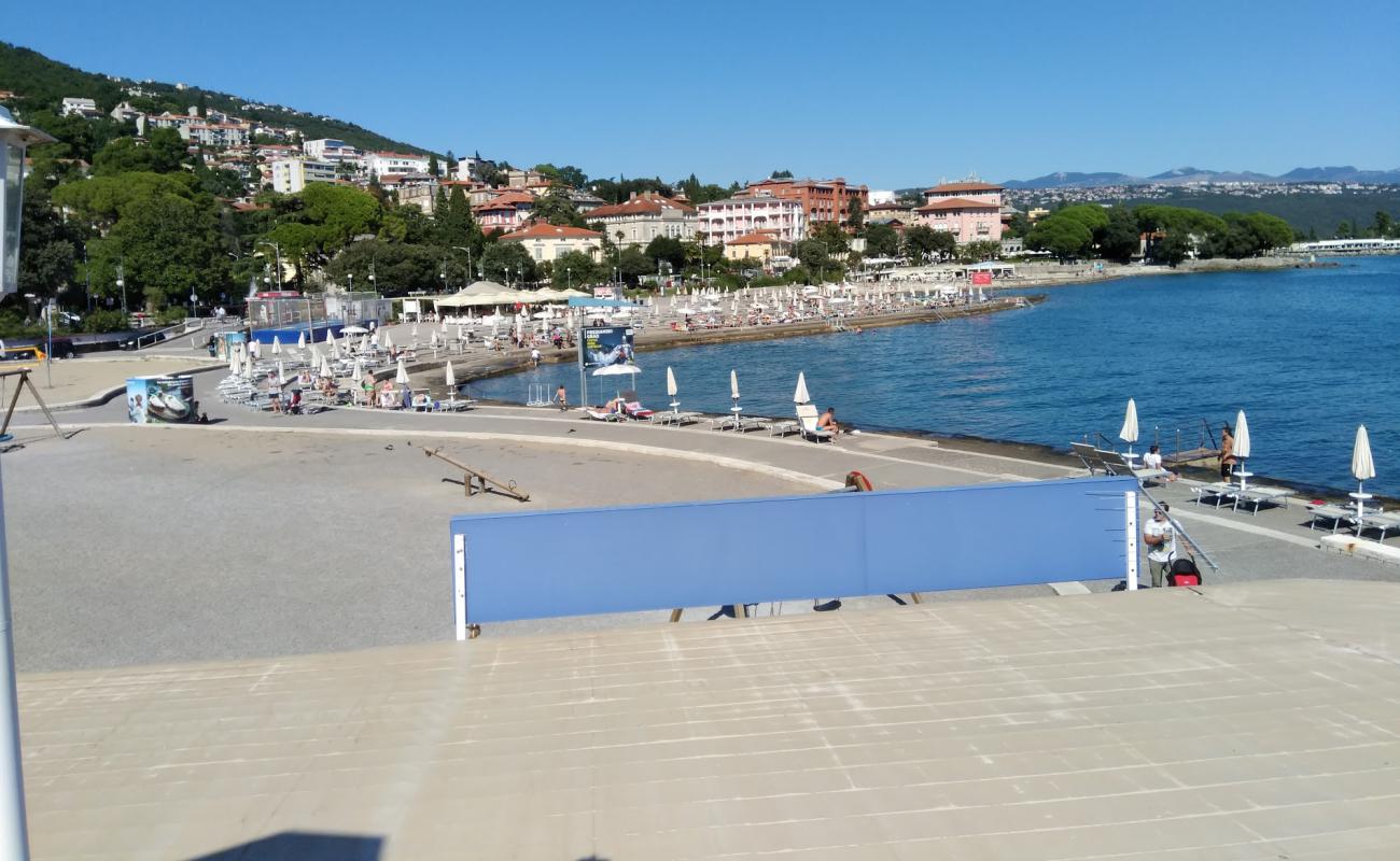 Photo of Slatina beach with concrete cover surface