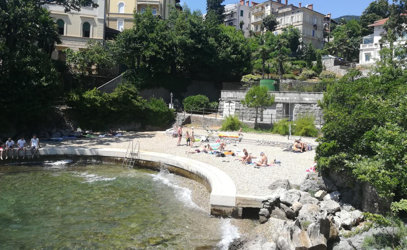 Photo of Skrbici beach with concrete cover surface