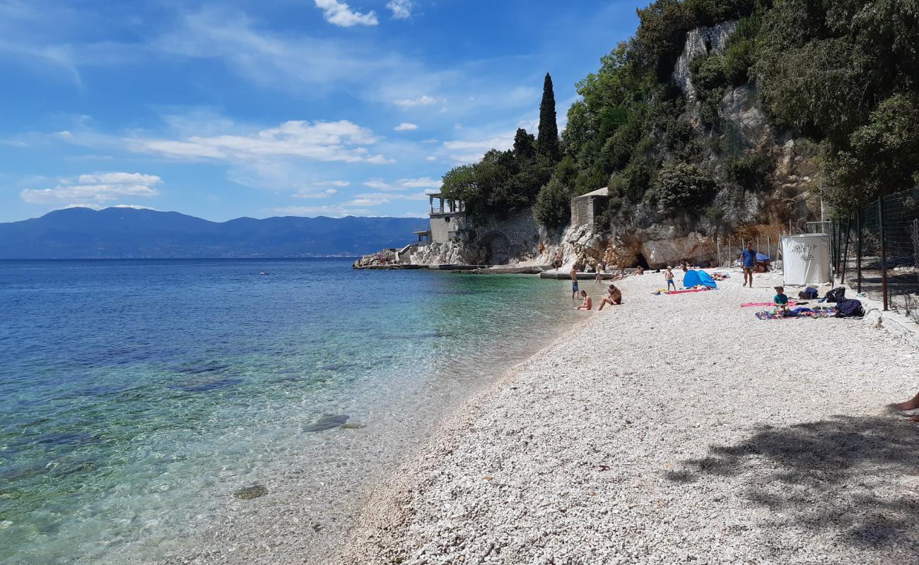 Photo of Glavanovo beach with light fine pebble surface