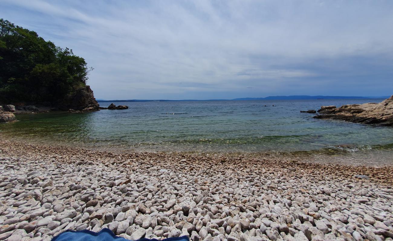 Photo of Paveki beach with light pebble surface