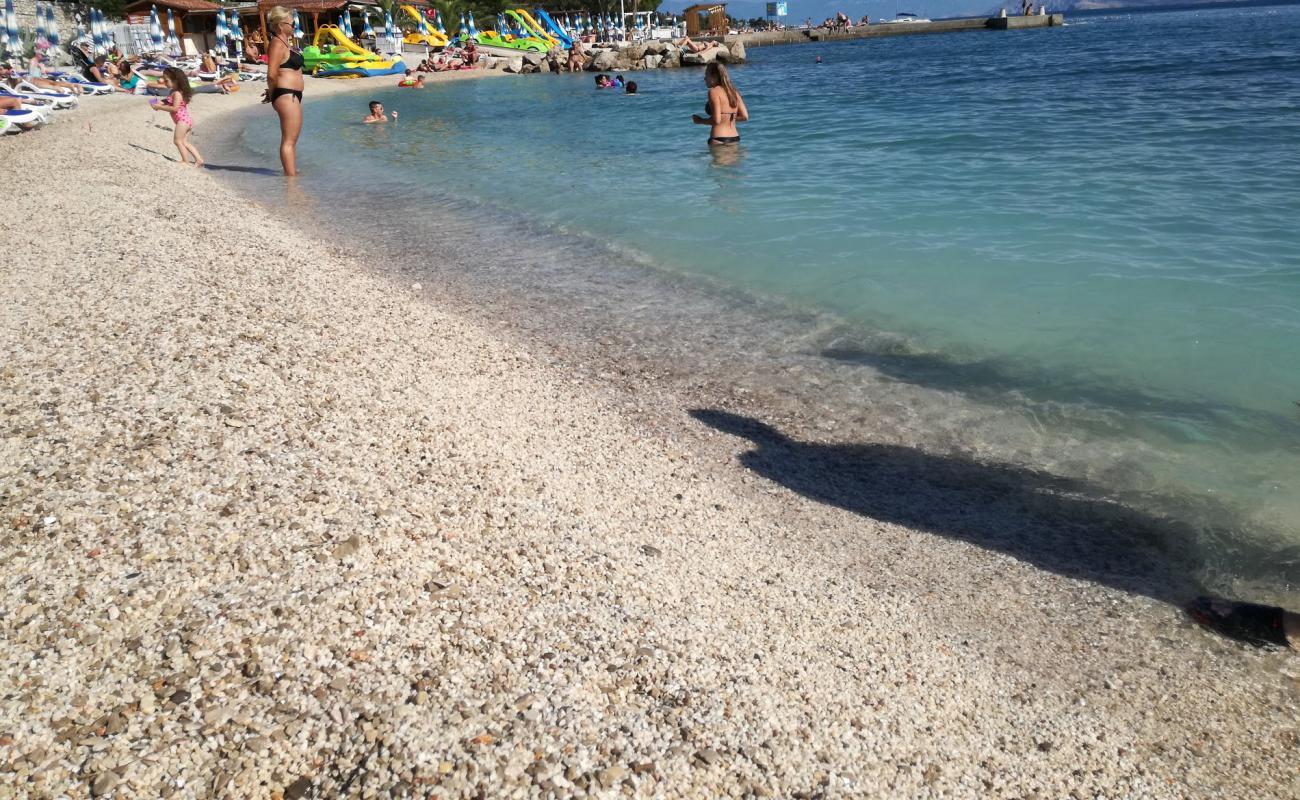 Photo of Omorika beach with light fine pebble surface