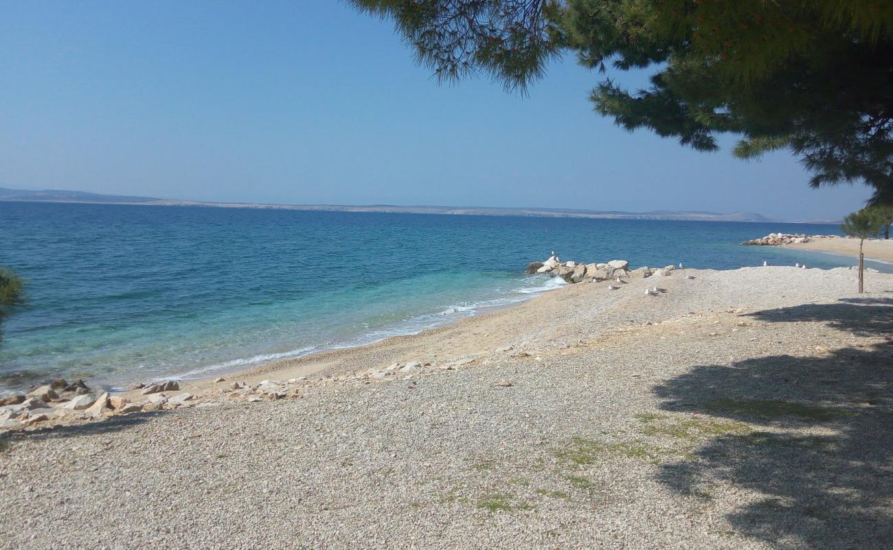 Photo of Crikvenica beach with light fine pebble surface