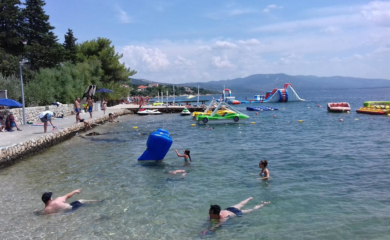 Photo of Maslenica beach with gray pebble surface