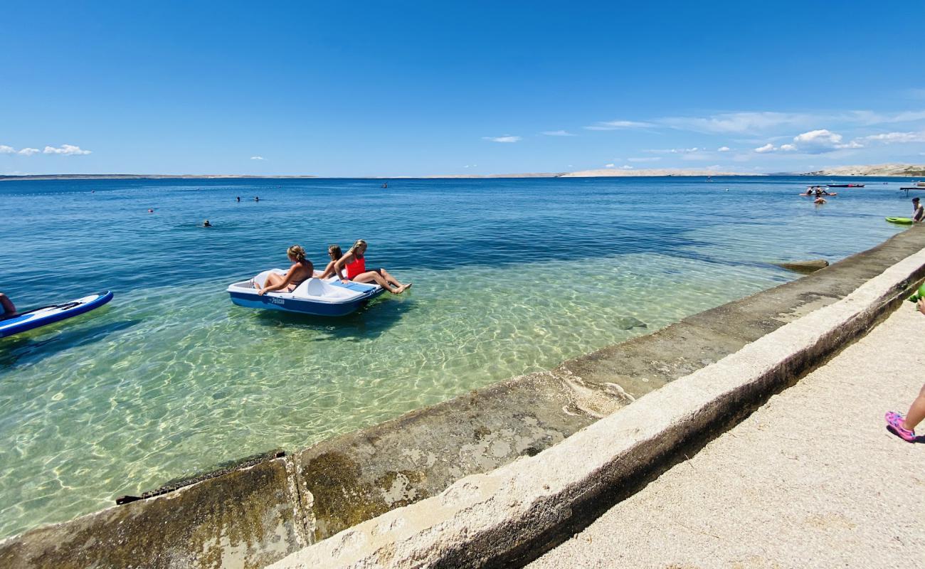 Photo of Miletici beach with concrete cover surface