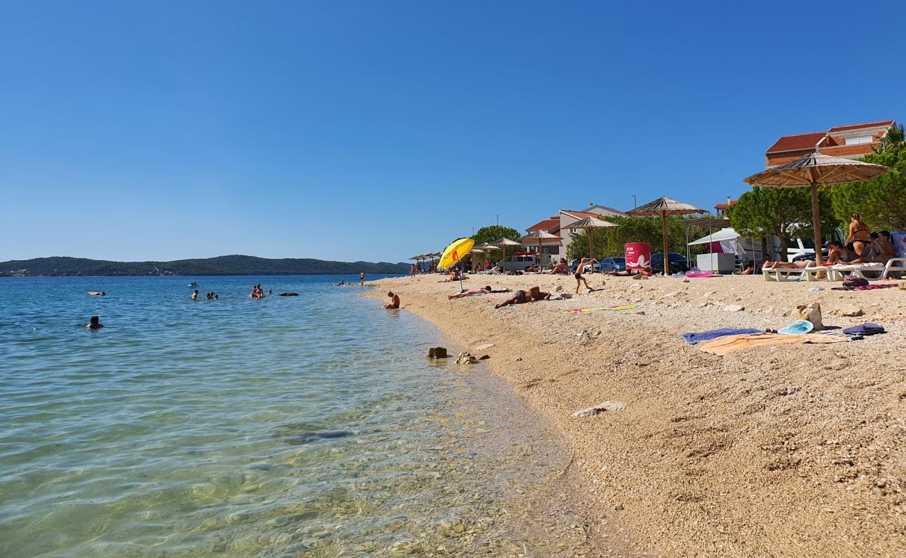 Photo of Punta Bibinje beach with light fine pebble surface