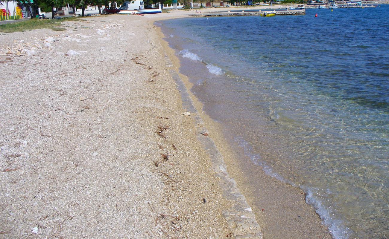 Photo of Turanj beach with light pebble surface