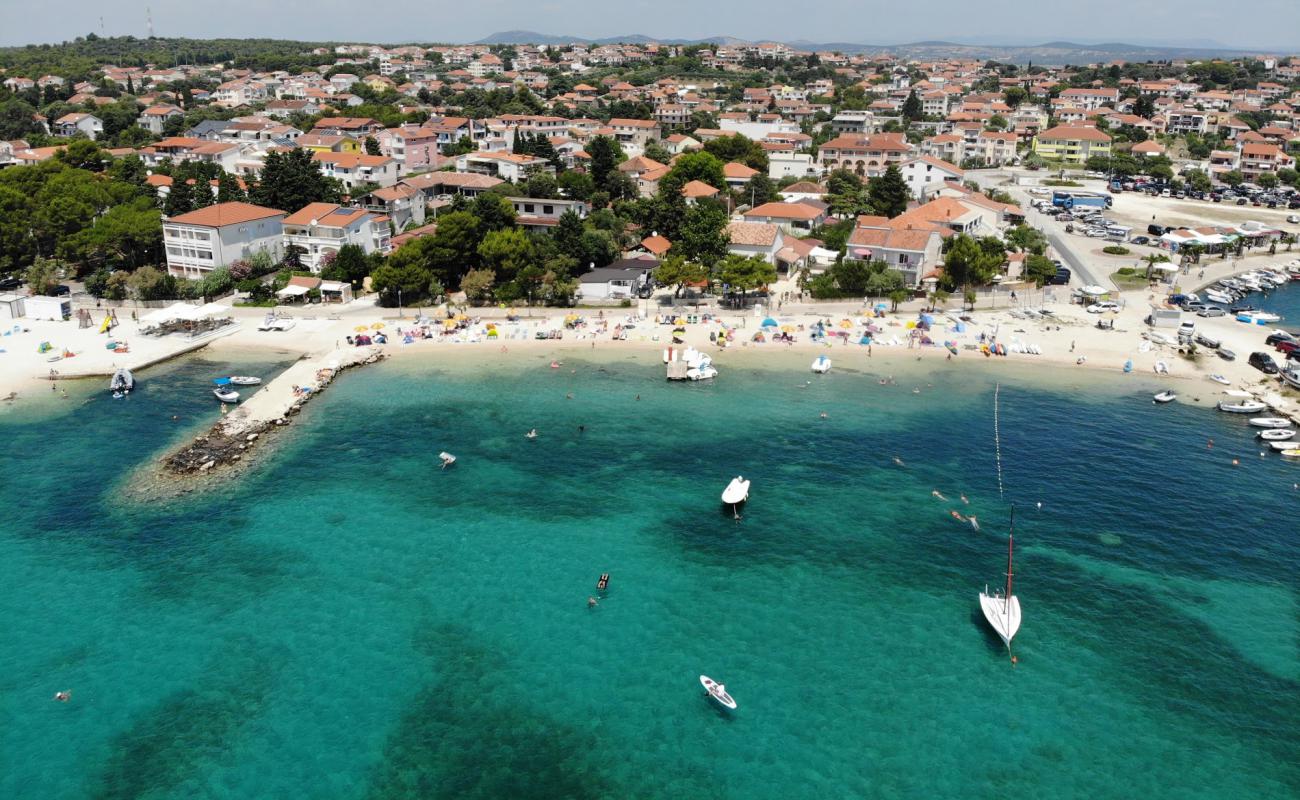 Photo of Pakostane beach with light fine pebble surface