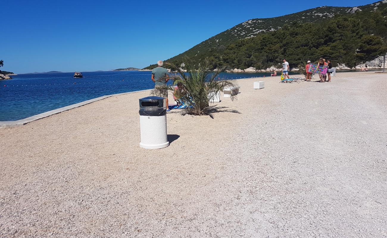 Photo of Sovja beach with concrete cover surface