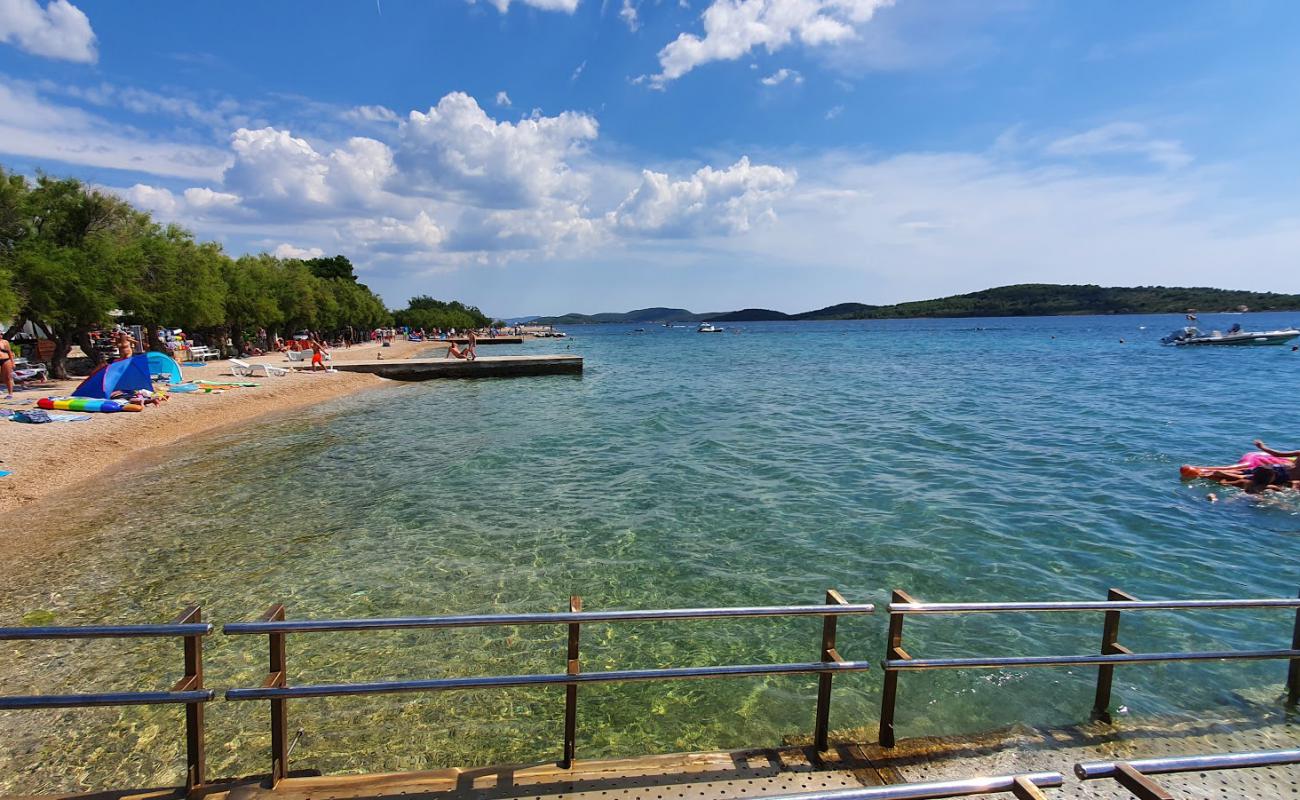 Photo of Srima beach with light fine pebble surface