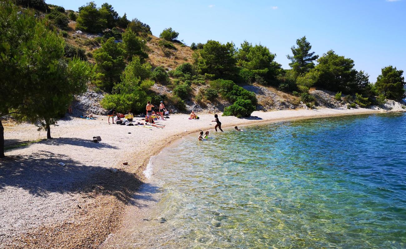 Photo of Martinska beach with light fine pebble surface