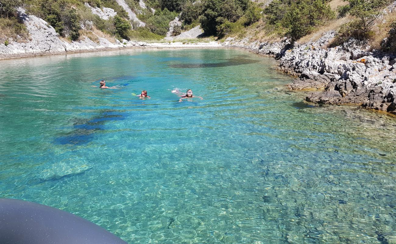 Photo of Borovica Cove with light pebble surface