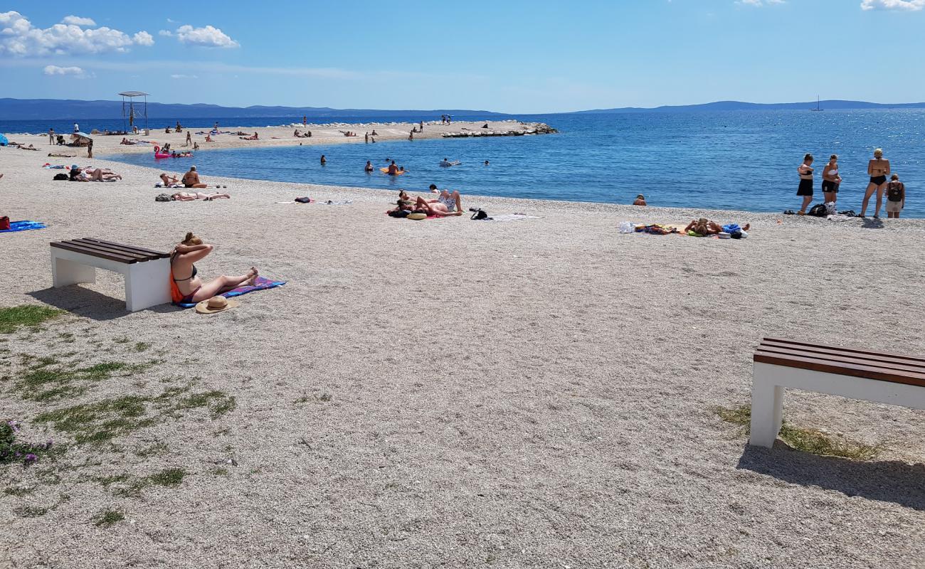 Photo of Trstenik beach with light fine pebble surface