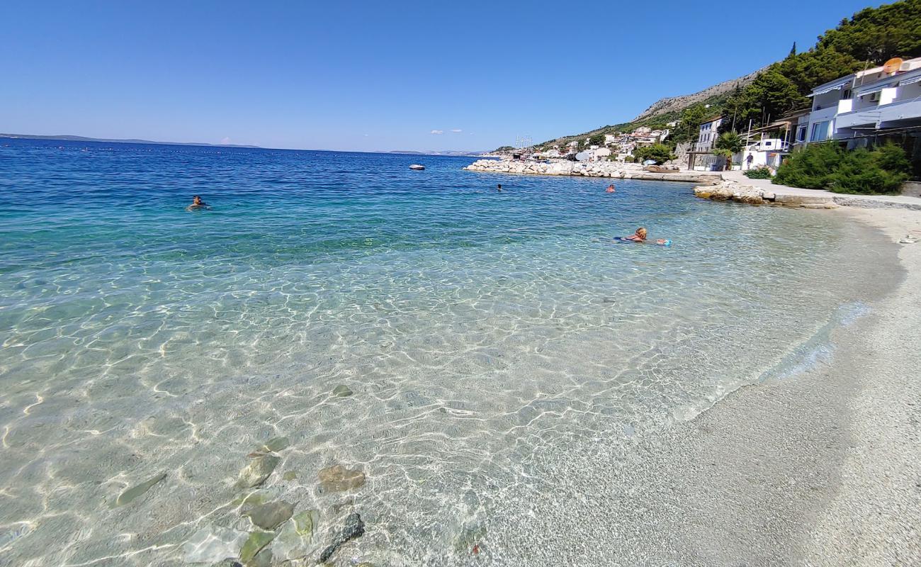 Photo of Poseidon beach with light fine pebble surface