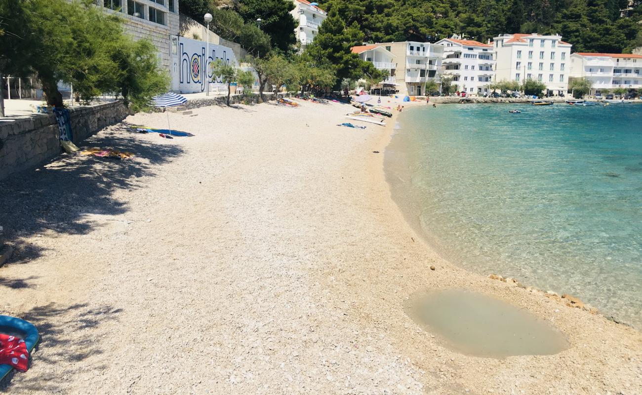 Photo of Mimice beach with light fine pebble surface