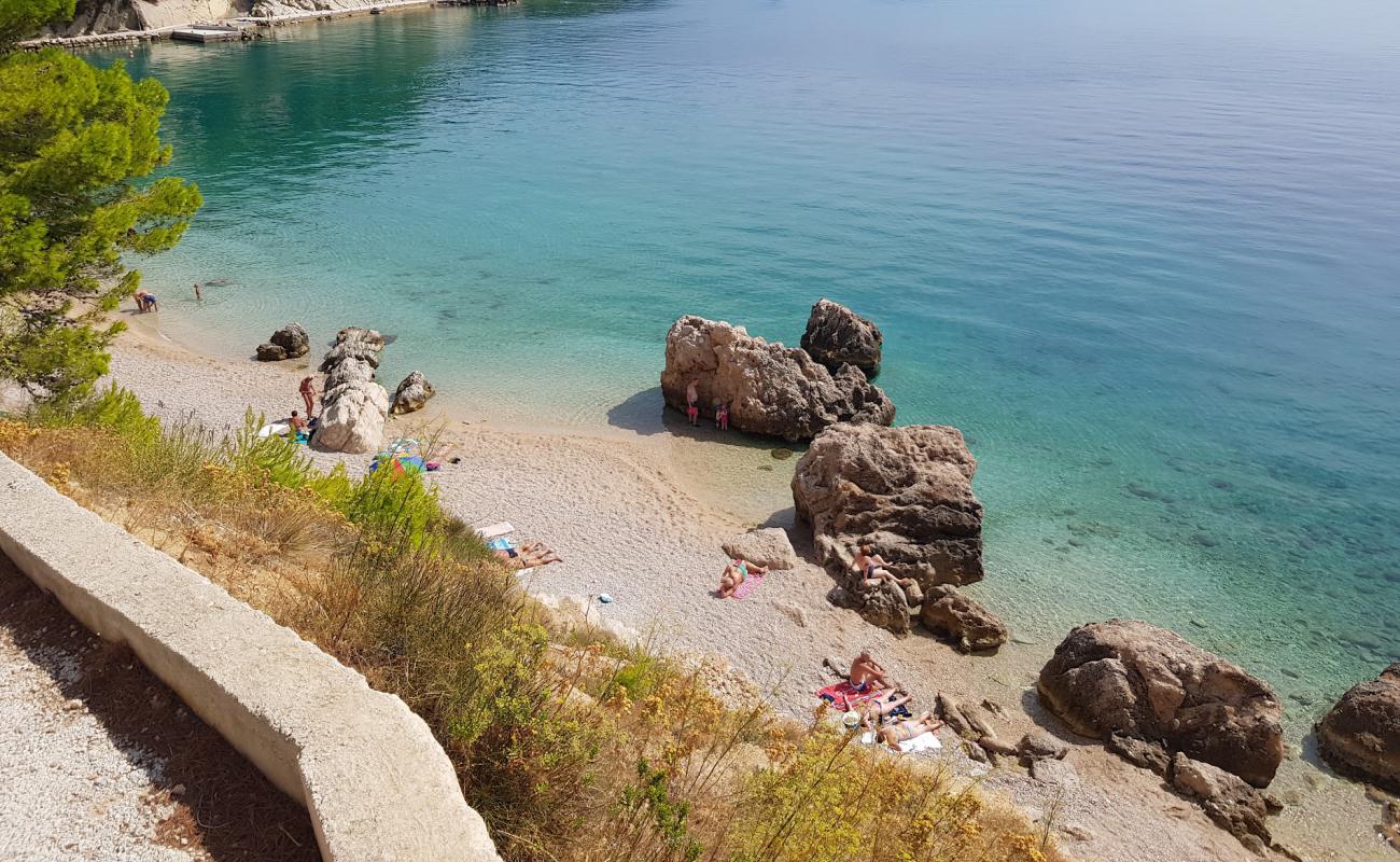 Photo of Kutlesa beach with light pebble surface