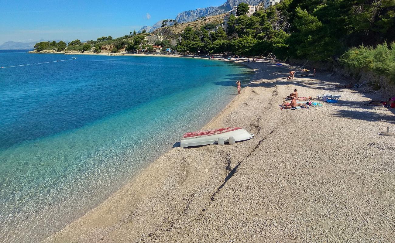 Photo of Plisivac beach with light fine pebble surface