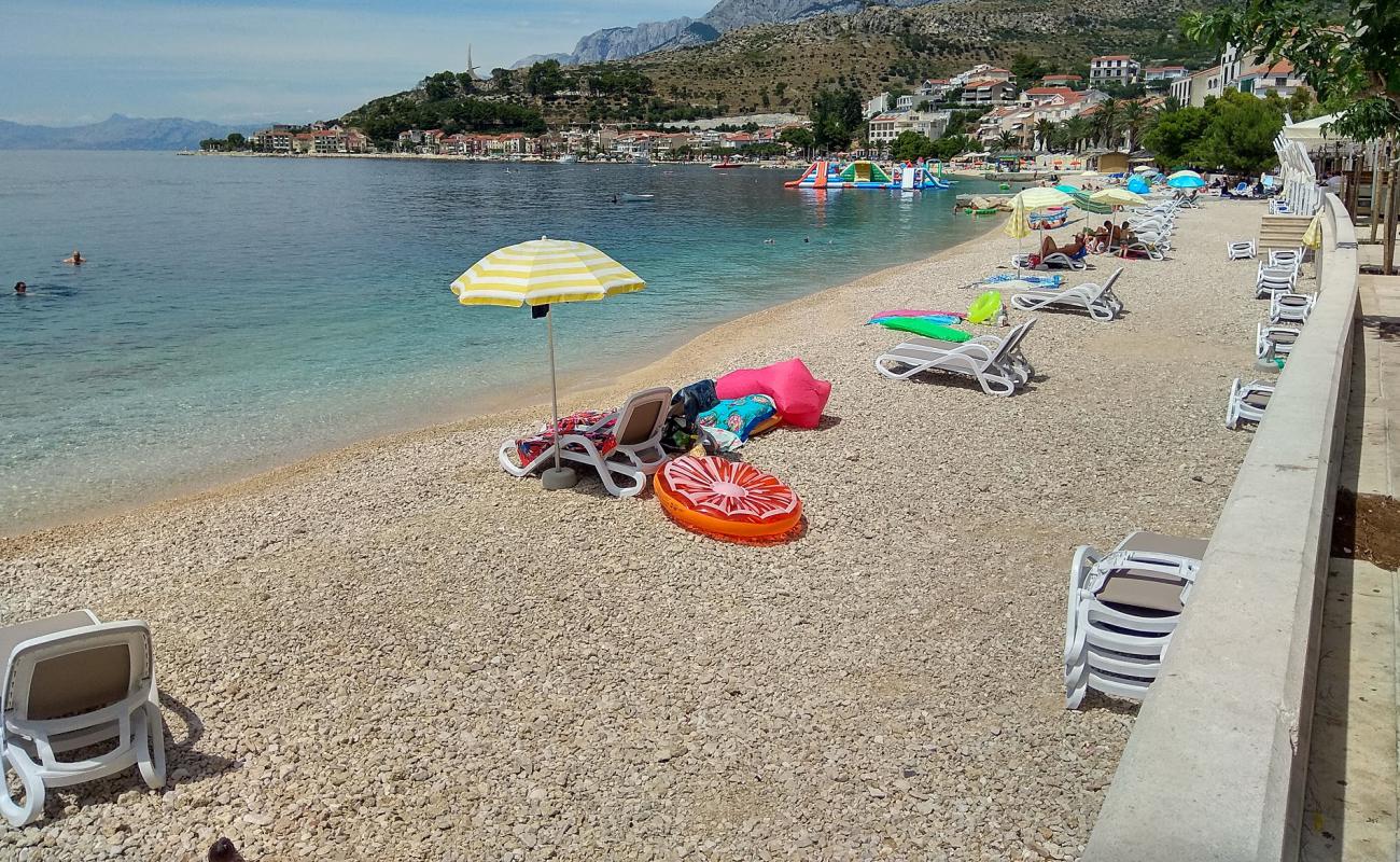 Photo of Podgora beach with light fine pebble surface