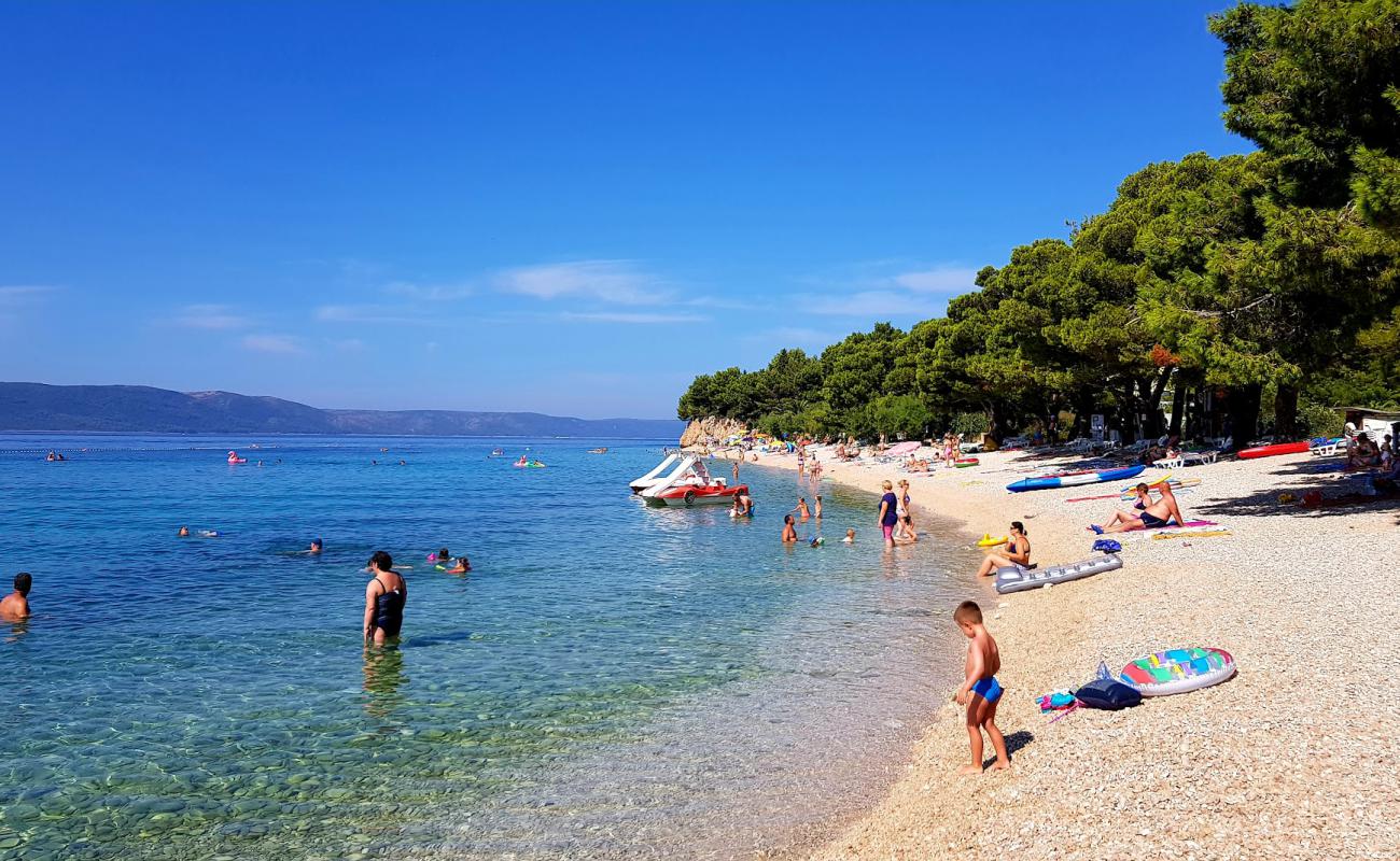 Photo of Blato beach with light fine pebble surface