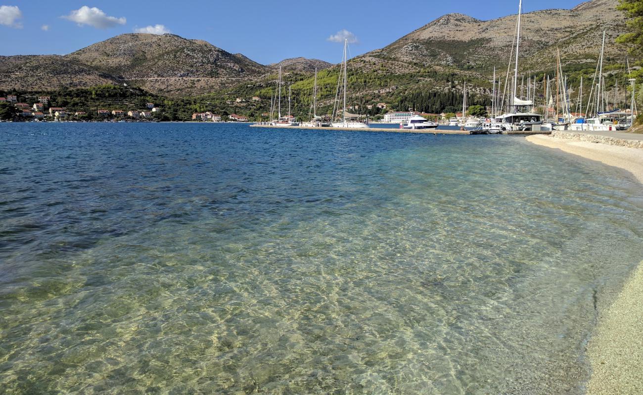 Photo of Karmelska beach with light fine pebble surface