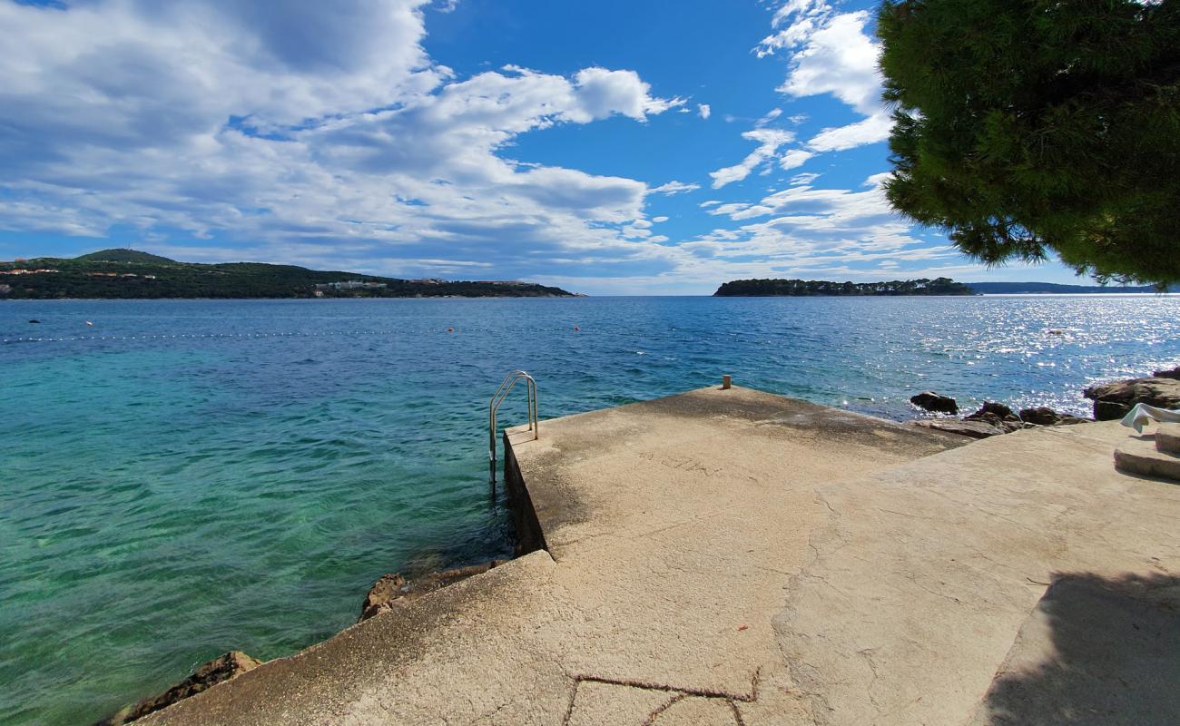 Photo of Lozica beach with concrete cover surface