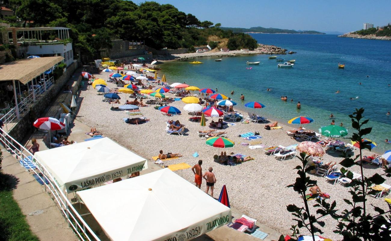 Photo of Vis beach with light pebble surface