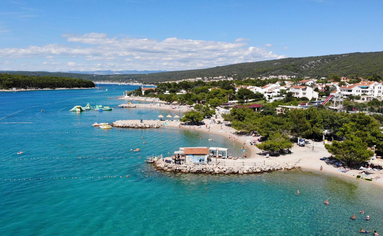 Photo of Punat beach II with light fine pebble surface