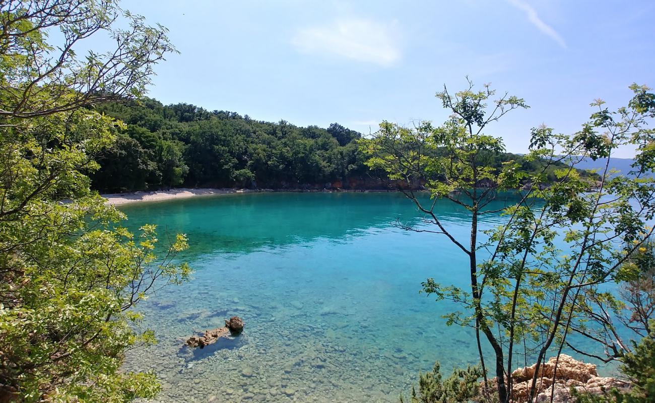 Photo of Brzac bay with light fine pebble surface