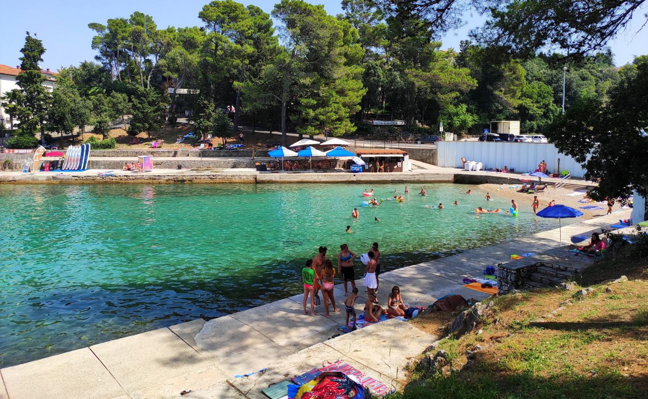 Photo of Draga beach with light fine pebble surface