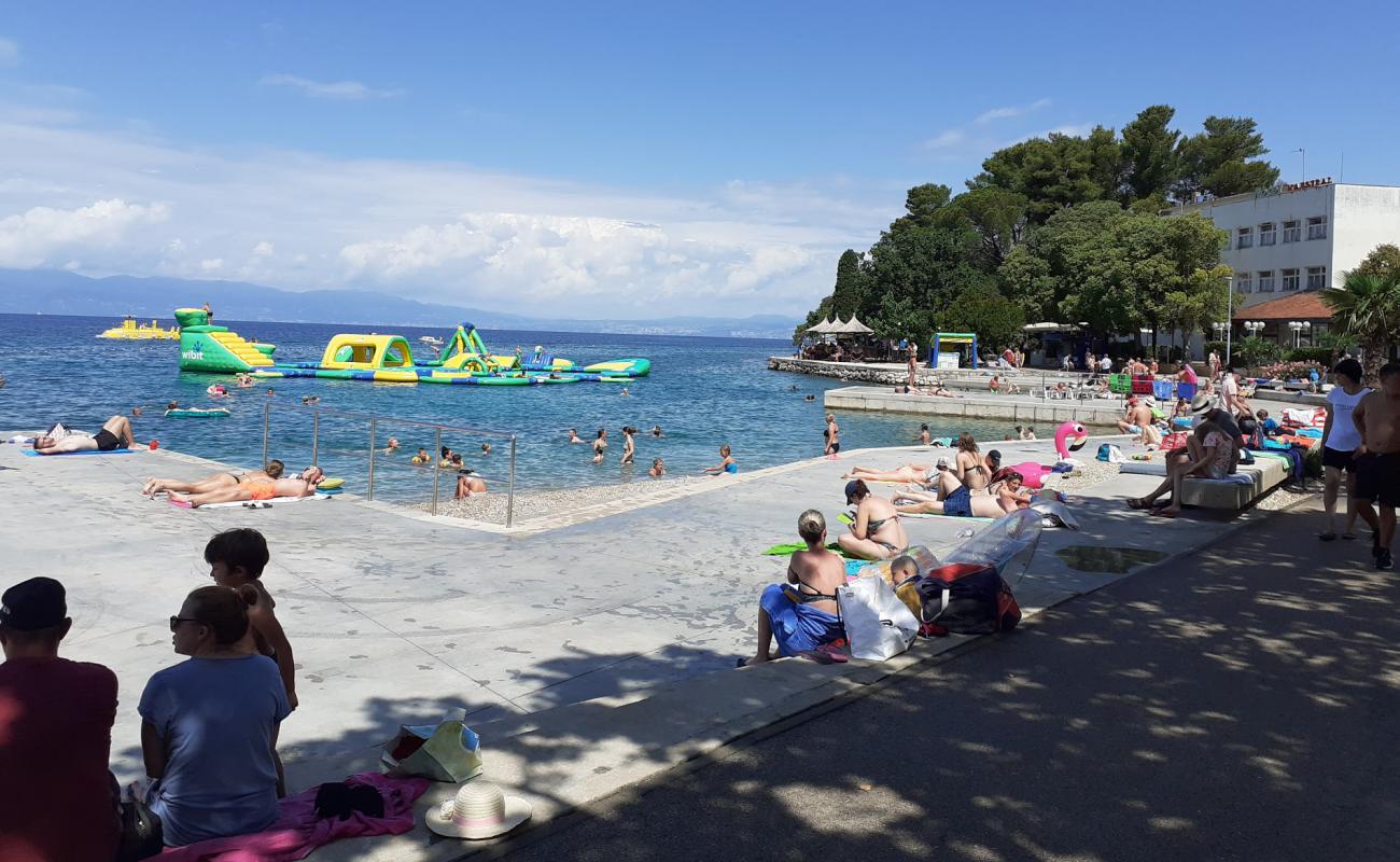 Photo of Malinska beach with light fine pebble surface