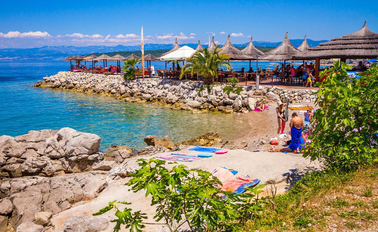 Photo of Miramare beach with light fine pebble surface