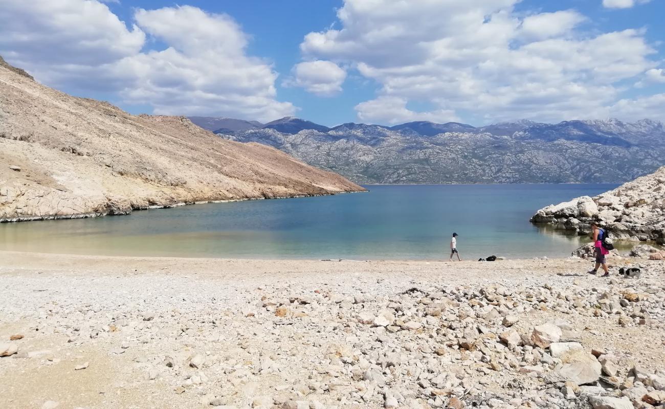 Photo of Baska slana beach with light fine pebble surface