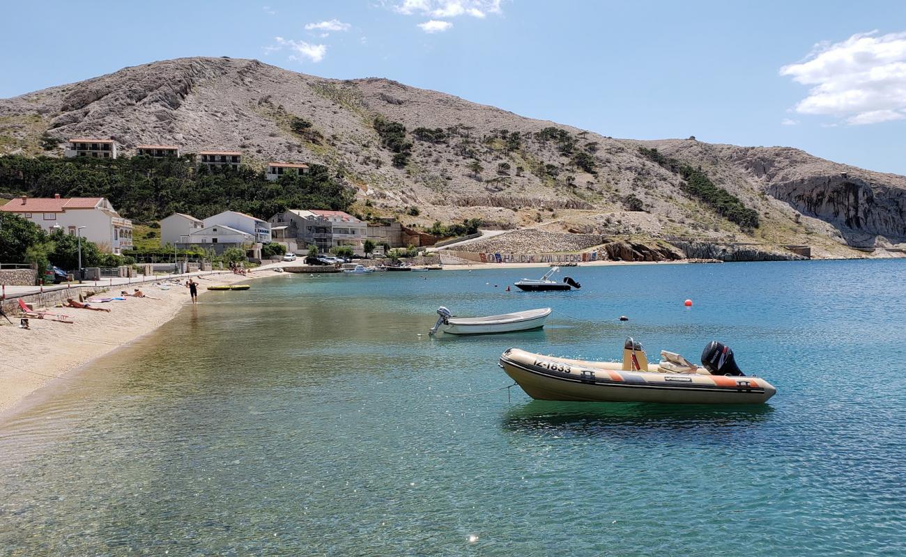 Photo of Metajna beach with light pebble surface